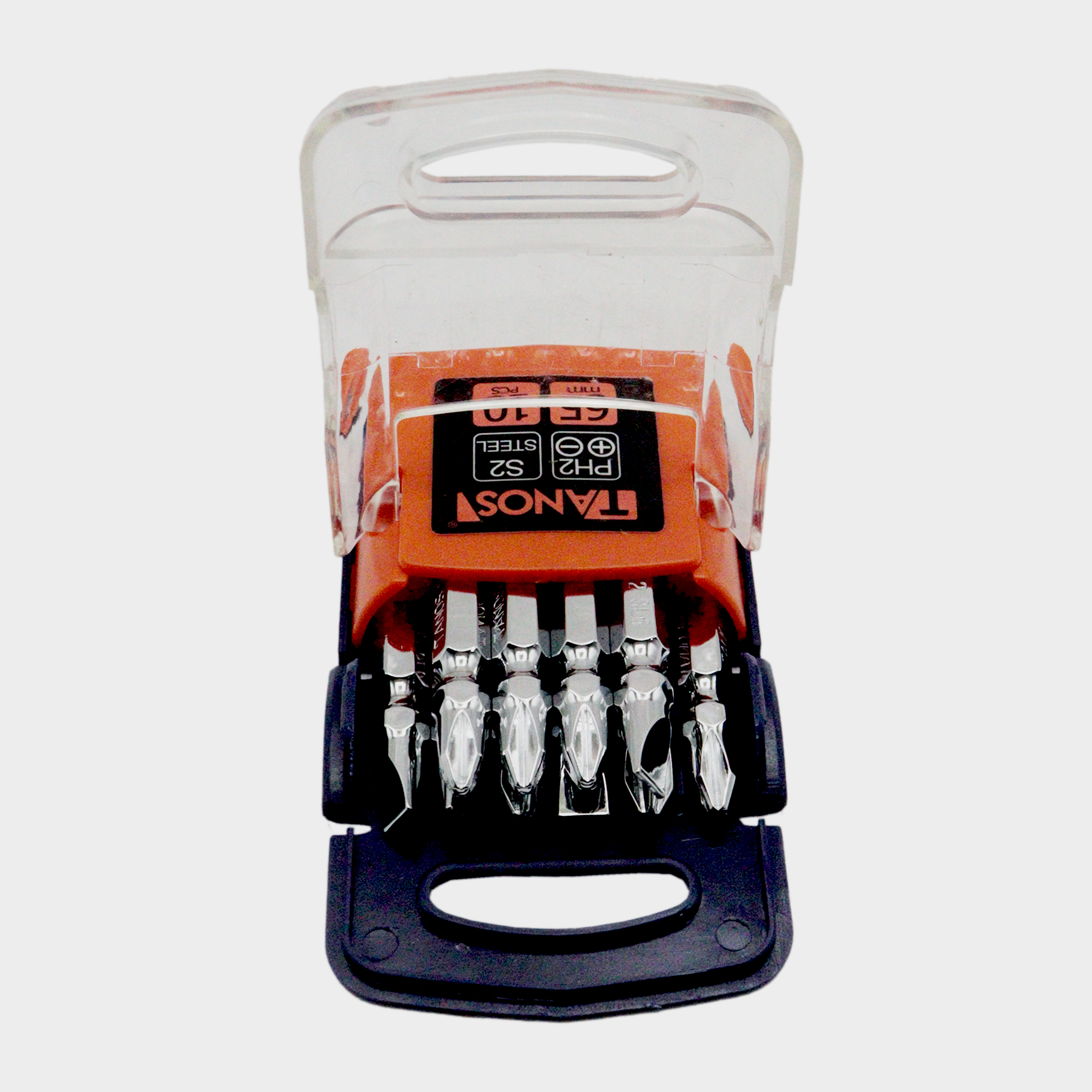 سری پیچ گوشتی یک سر چهارسو یک سر دو سو تانوس مدل YP-PH2/65MM مجموعه 10 عددی