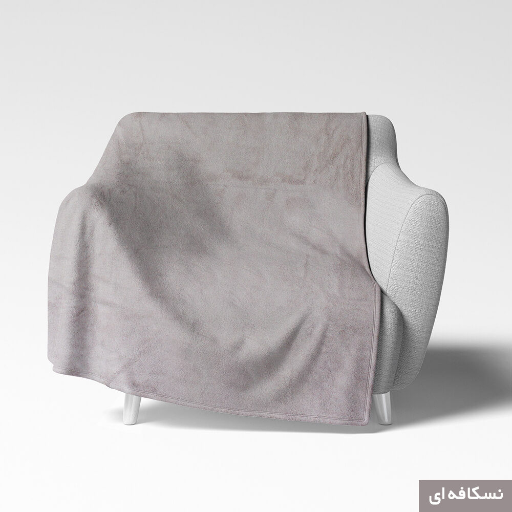 شال مبل شاران هوم مدل مخملی طرح ساده سایز 180×180 سانتی متر