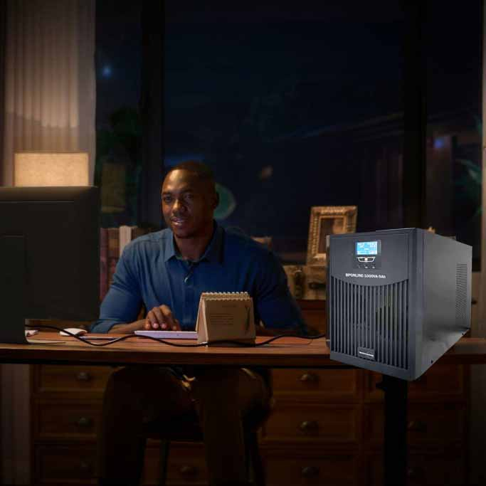 یو پی اس بستن پاور مدل BPONLINE-1000VA-7.5Ah ظرفیت 1000VA به همراه باتری داخلی
