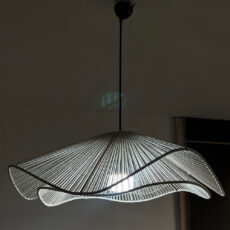 لوستر تزئینی مدل مکرومه دفرمه دو طبقه کد 6015