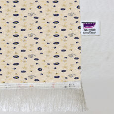 شال مبل بارمان دکور طرح گل و برگ کد 60 سایز 98x180 سانتی متر