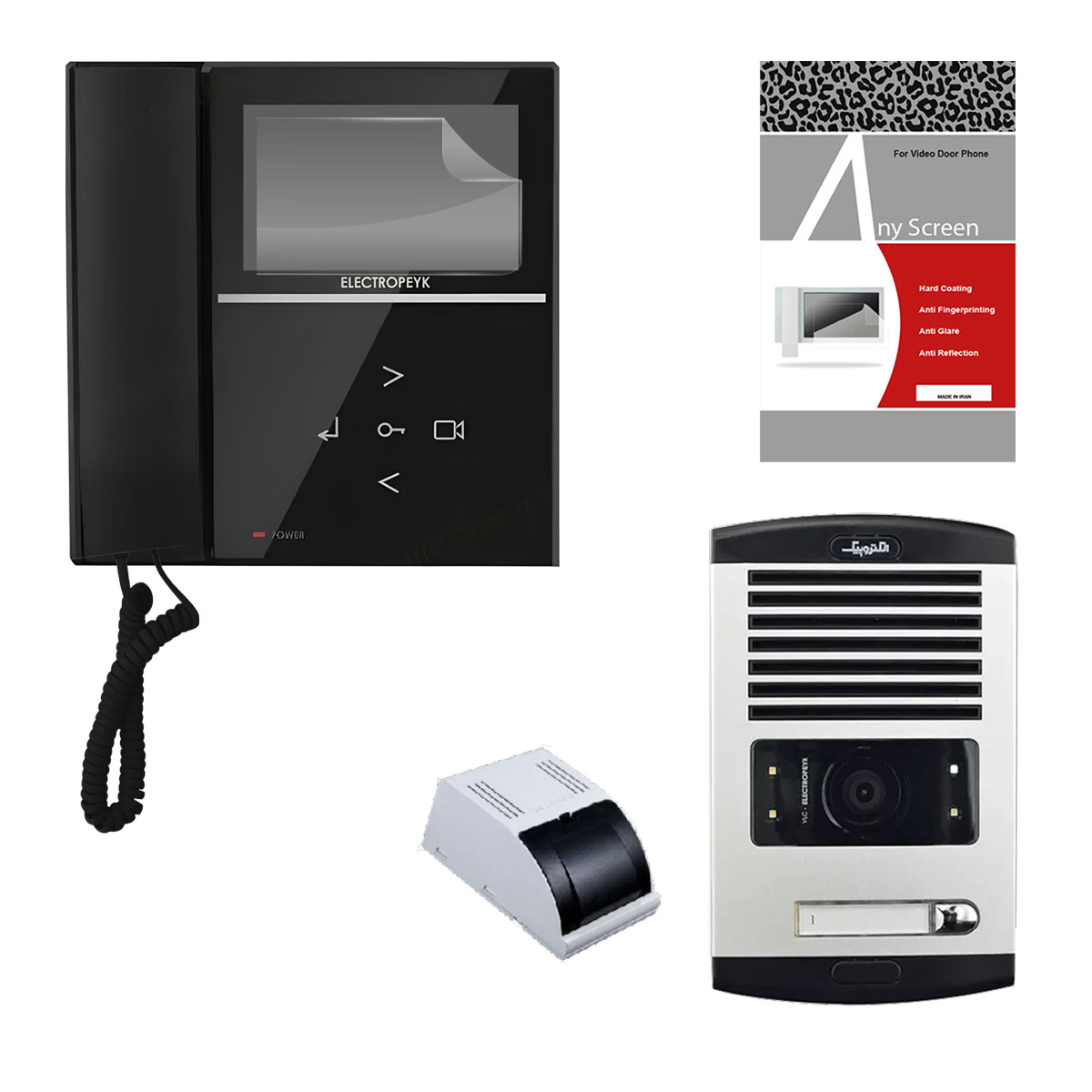 دربازکن تصویری الکتروپیک مدل 592 تک واحدی به همراه محافظ صفحه نمایش