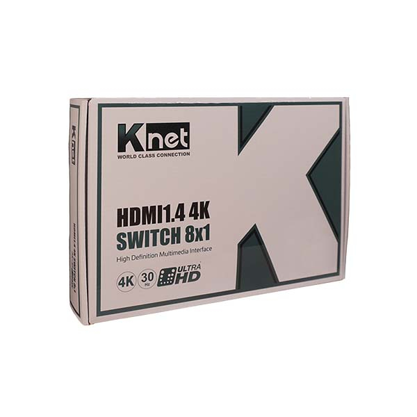 سوئیچ 8 پورت HDMI کی نت مدل K-SWHD2008 بسته دو عددی
