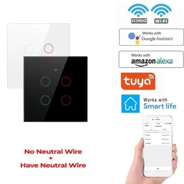 کلید هوشمند تویا مدل four gang Wi-Fi