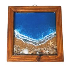 تابلو رزینی طرح دریا و ساحل