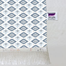 شال مبل بارمان دکور طرح لوزی رنگ پاستیلی کد 67 سایز 98x180 سانتی متر