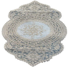 رومیزی 3 تکه مدل مخمل دانتل