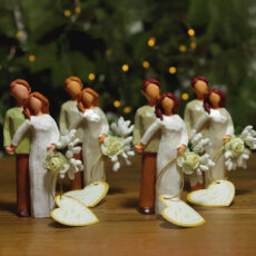 مجسمه مدل گیفت عقد و عروسی طرح زوج بسته 20 عددی