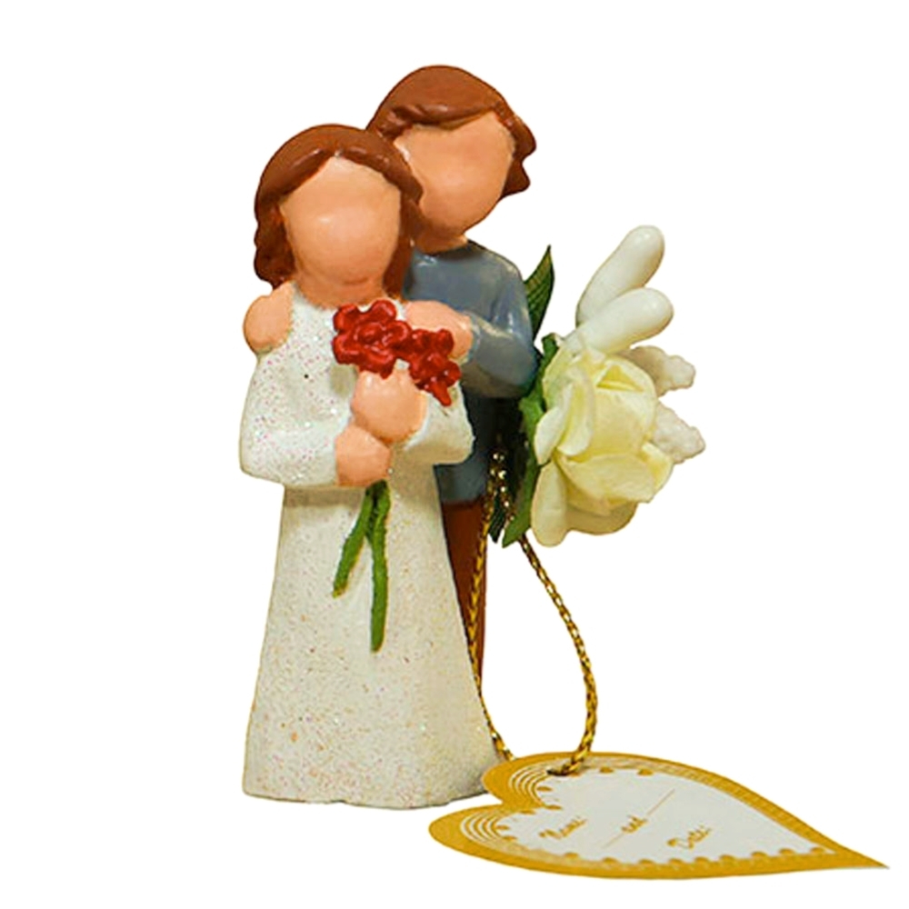 مجسمه مدل گیفت عقد و عروسی طرح زوج بسته 25 عددی