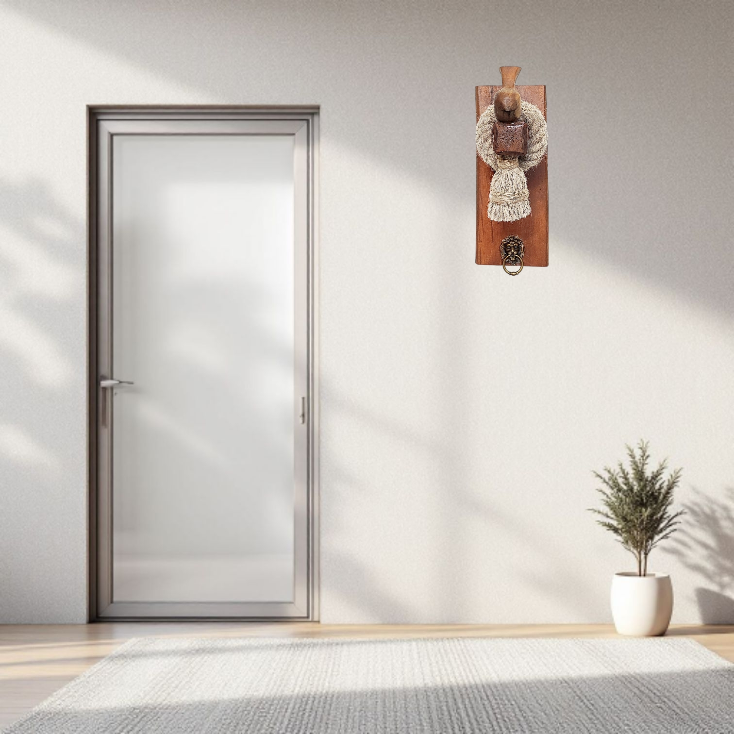 لوستر دیواری مدل چوب راش کد 06