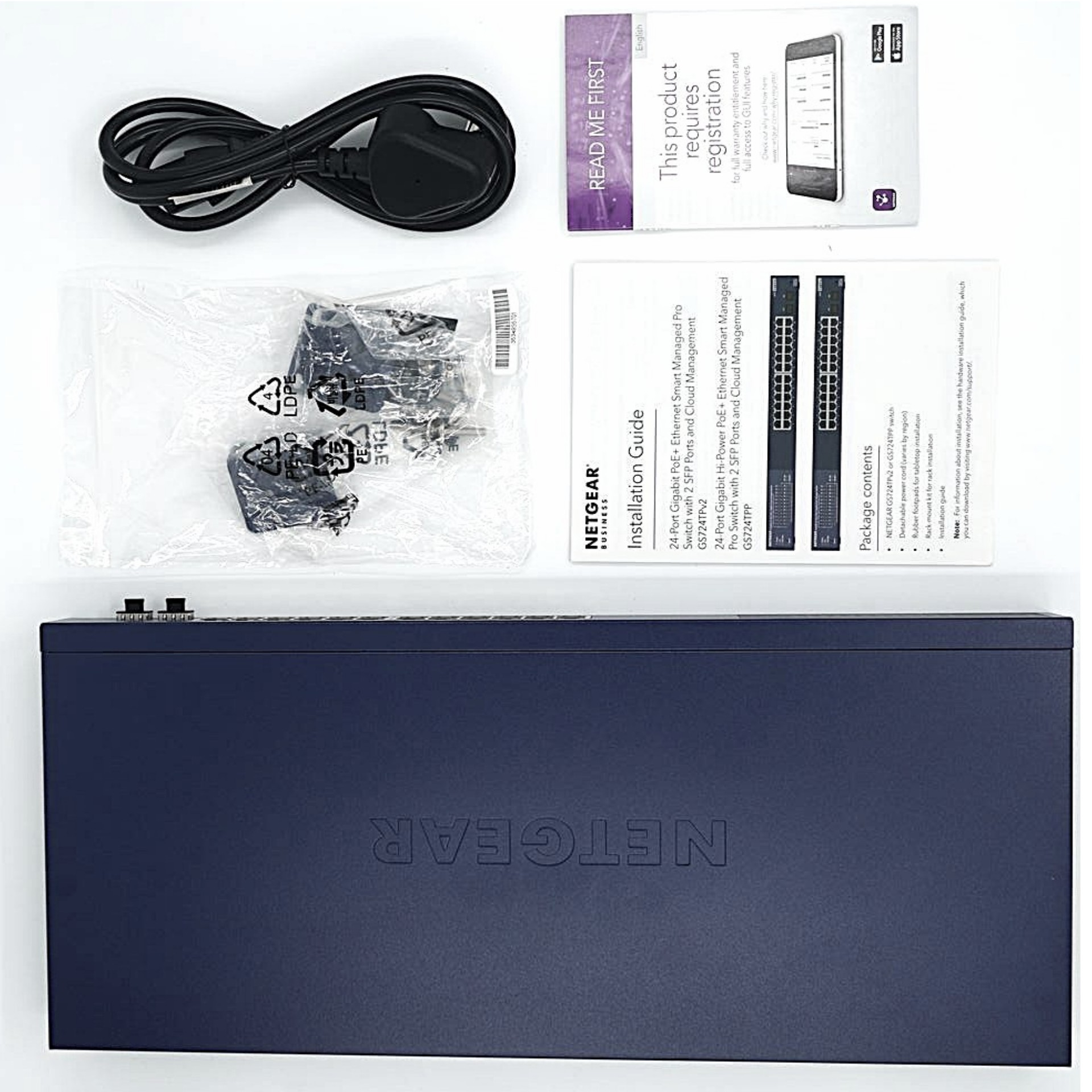 سوئیچ 24 پورت نت گیر مدل GS724TP