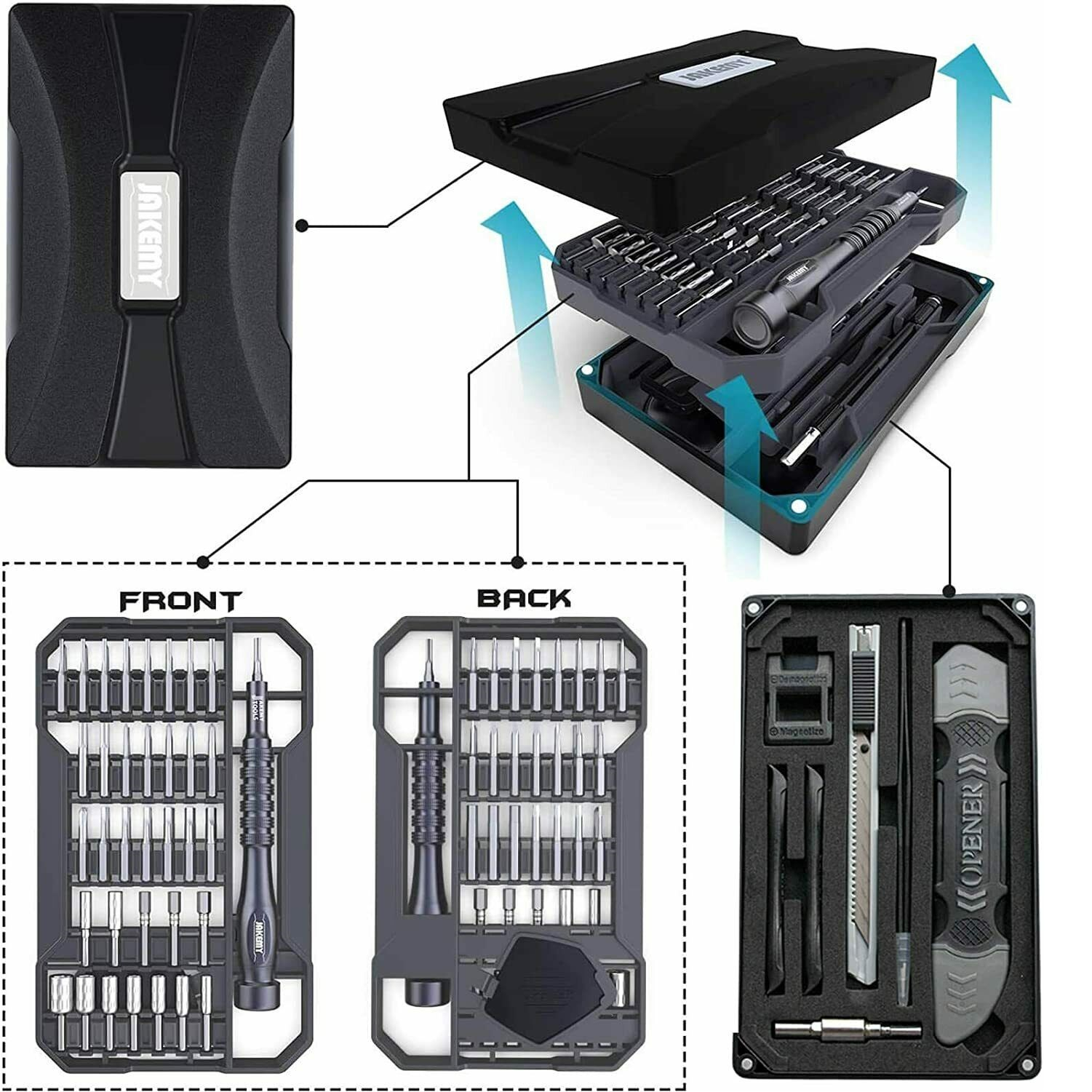 سری پیچ گوشتی جاک می مدل JM-8173 بسته 69 عددی