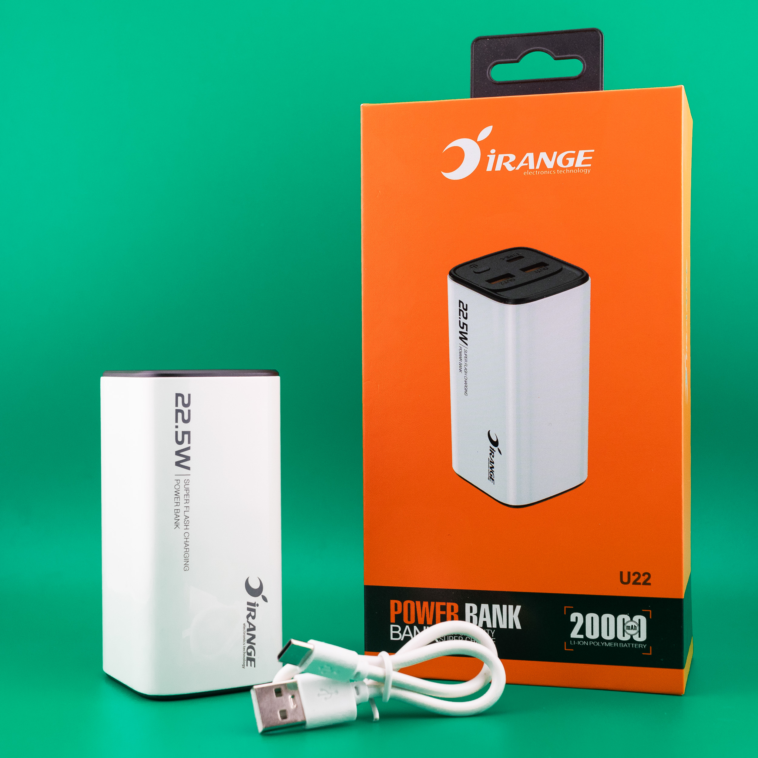 پاوربانک 22.5 وات آیرنج مدل U 22 ظرفیت 20000 میلیآمپرساعت