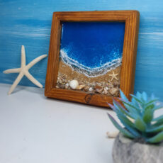 تابلو رزینی طرح دریا و ساحل