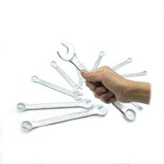 آچار یکسر تخت و یکسر رینگی کیسون مدل 6MM-22MM-12PCS مجموعه 12 عددی