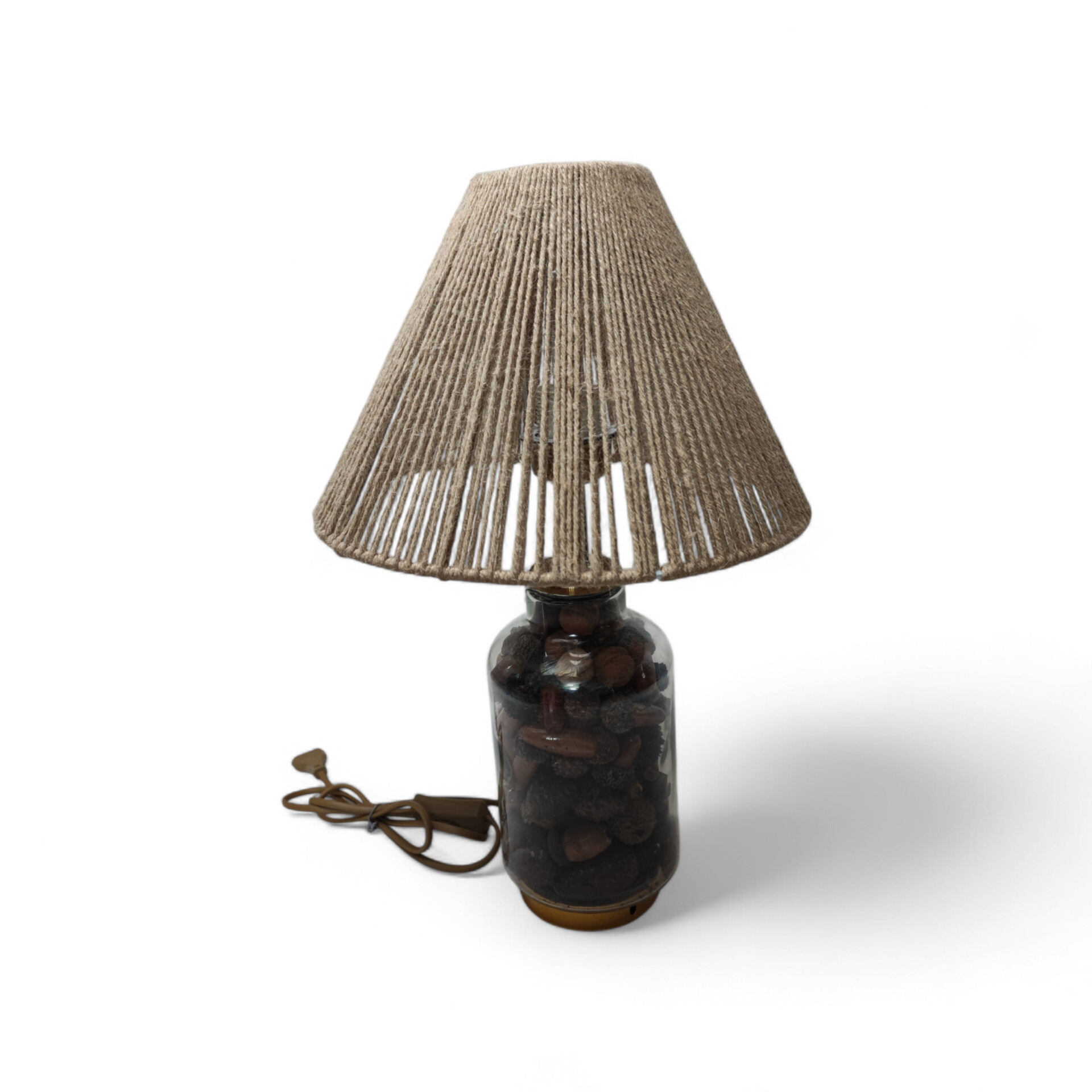 آباژور شیشه ای طرح بلوط مدل 01