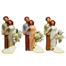 مجسمه مدل گیفت عقد و عروسی طرح زوج بسته 20 عددی