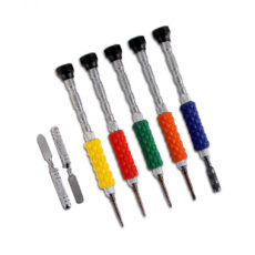 مجموعه 5 عددی پیچ گوشتی یاکسون مدل YX-8186 به همراه دو عدد قاب بازکن