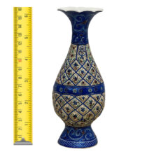 گلدان مس اسماعیلی مدل خمره ای نقش برجسته کد  841159-7