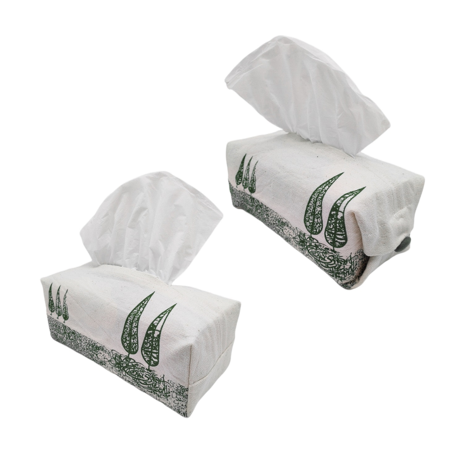 کاور دستمال کاغذی پارچهای گدار مدل باغ کاشی