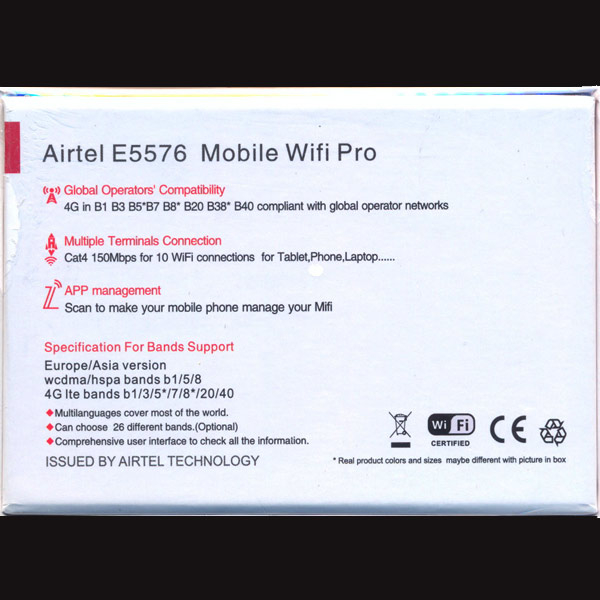 مودم همراه 4G ایرتل مدل E5576 MOBILE WIFI PRO