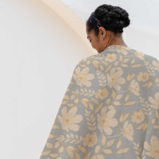 شال مبل مدل گلدار کد F2SH1082 سایز 98x180 سانتی متر