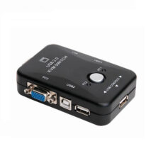 سوییچ KVM دو پورت USB مدل BAMA122 به همراه دو کابل KVM