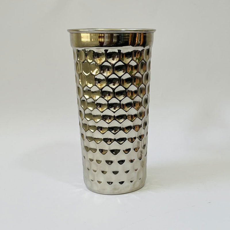 گلدان مس مدل سه بعدی شش ضلعی کد ZH394.1