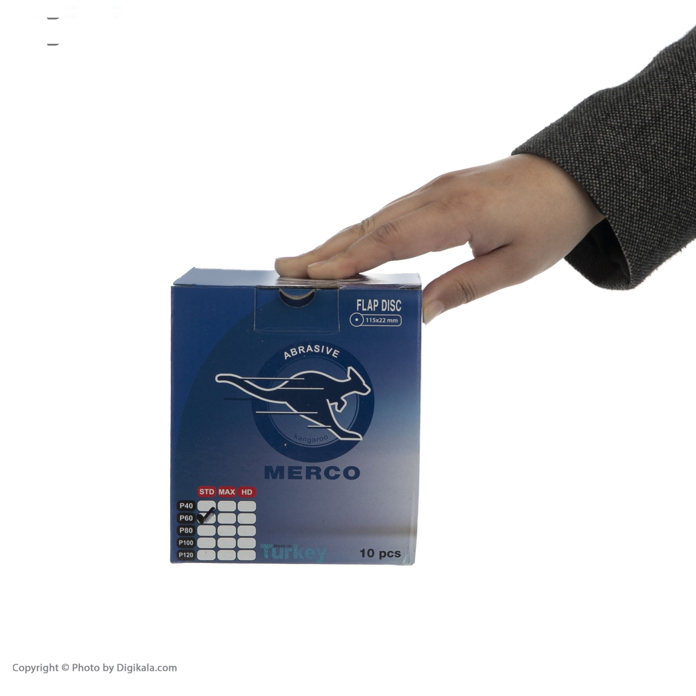 مجموعه ۱۰ عددی سنباده فلاپ دیسک مرکو مدل 11522 _Z60