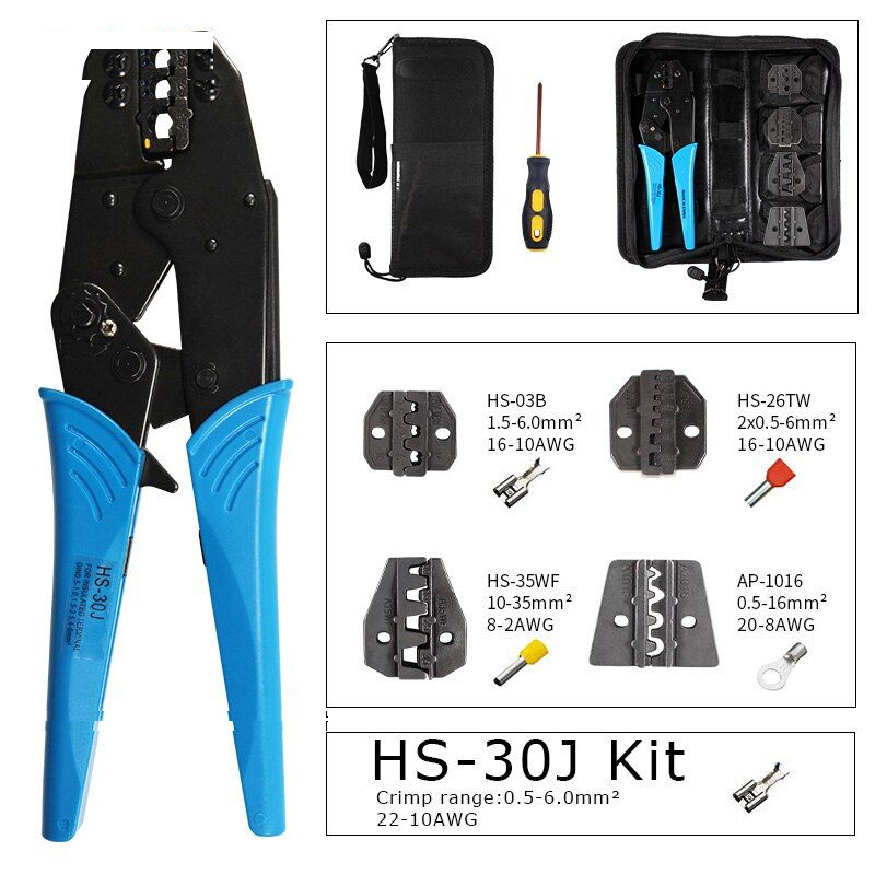 مجموعه 6 عددی انبر پرس سرسیم مدل HS-30J