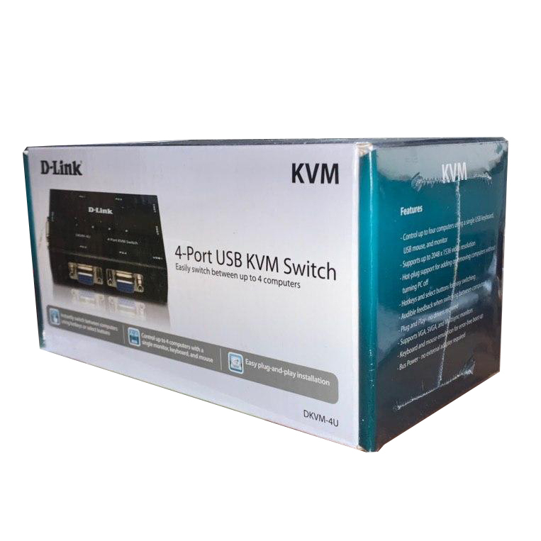 سوییچ 4 پورت KVM USB دی-لینک مدل DKVM‎-4U