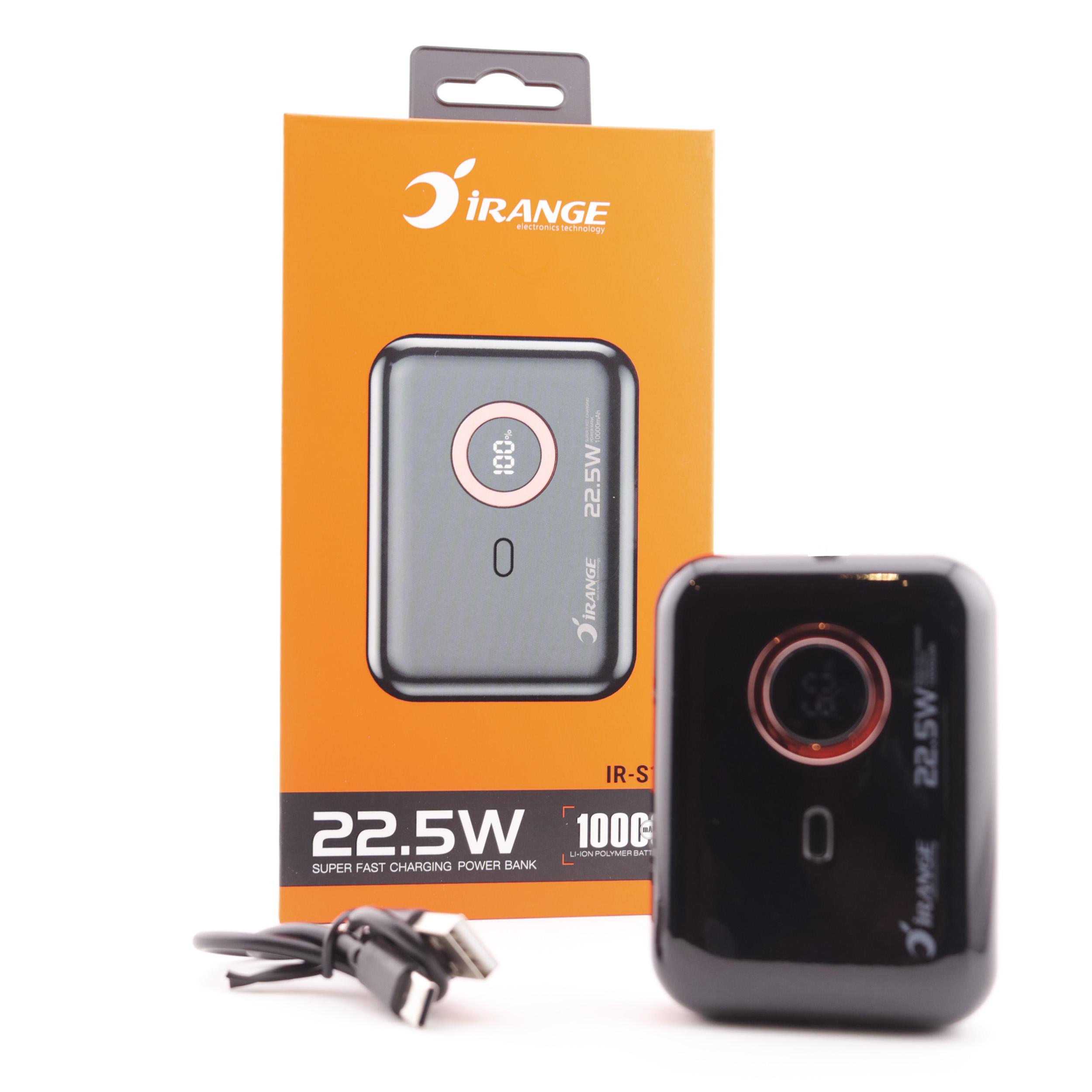 پاوربانک 22.5 وات آیرنج مدل  IR- S10 ظرفیت 10000 میلی آمپر ساعت