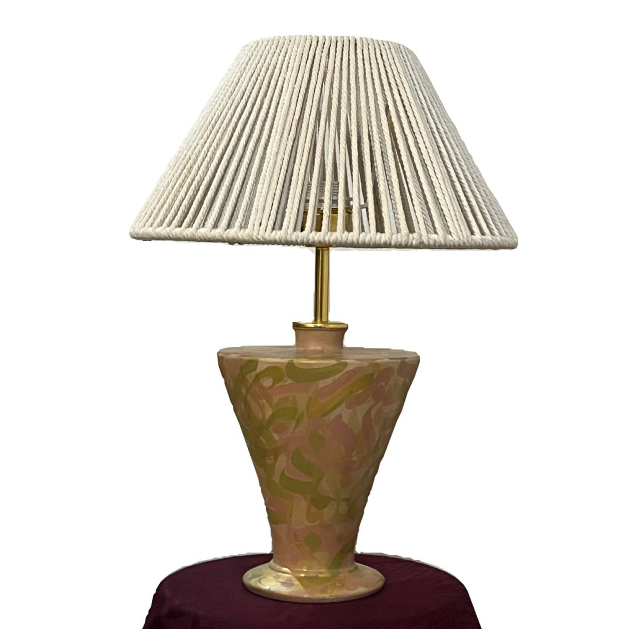 آباژور سفالی مدل کالیگرافی کد 01