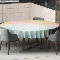 رومیزی طرح چهارخانه مدل D-0086