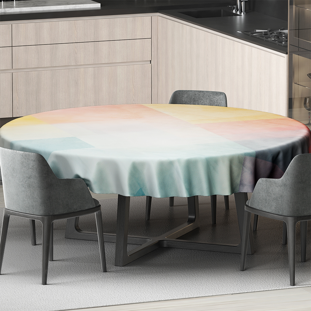 رومیزی طرح چهارخانه مدل D-0086