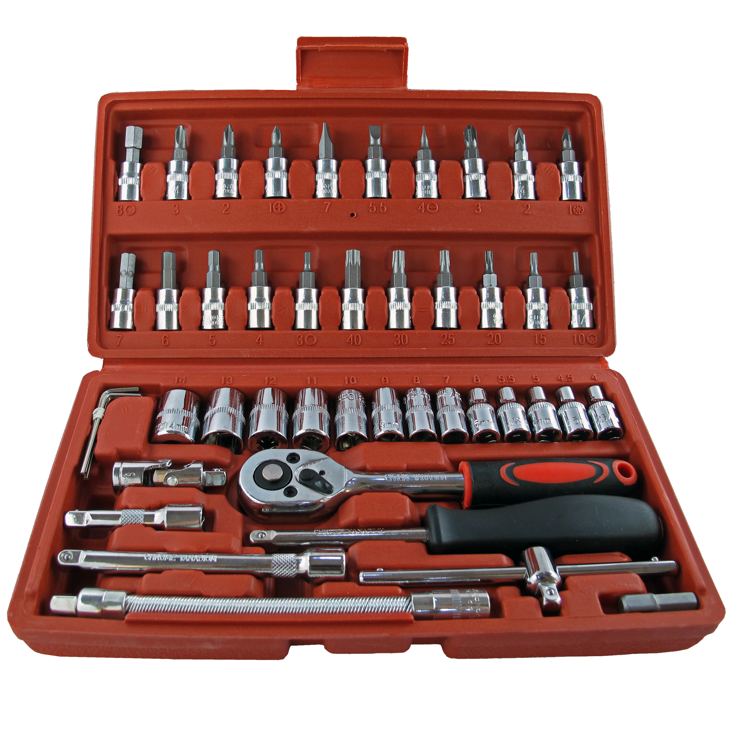 مجموعه 46 عددي آچار بکس مدل SH 1665