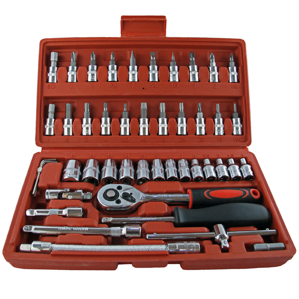 مجموعه 46 عددي آچار بکس مدل SH 1665