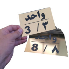 تابلو نشانگر طرح شماره واحد مدل al140 مجموعه 20 عددی