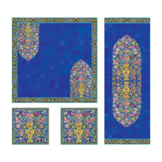 ست رومیزی 4 تکه شمسه نگار کد Tr531DR4