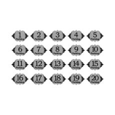 تابلو نشانگر طرح عدد پارکینگ مدل 35P مجموعه 20 عددی