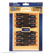 مجموعه 15 عددی پیچ گوشتی ساعتی رینو مدل RPT-761