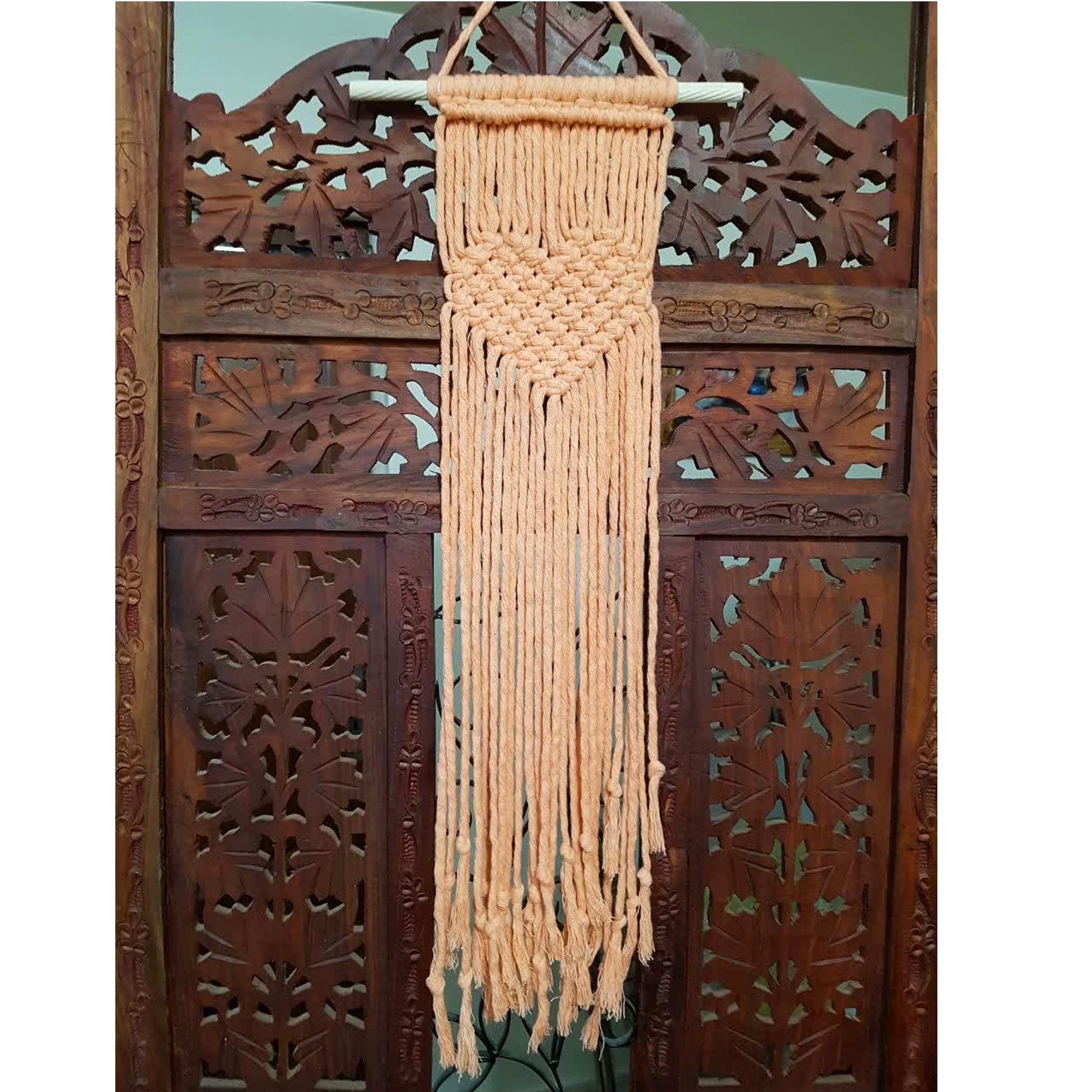 آویز بافتنی مدل مکرومه کد MacHang780