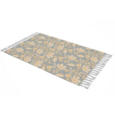 شال مبل مدل گلدار کد F2SH1082 سایز 98×180 سانتی متر