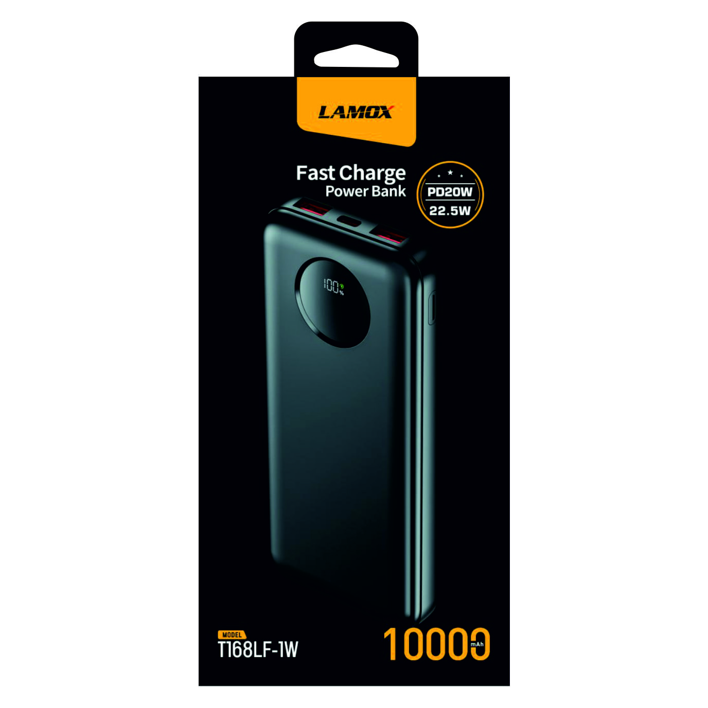 پاوربانک لاموکس مدل AD-P21 ظرفیت 10000 میلی‌آمپرساعت