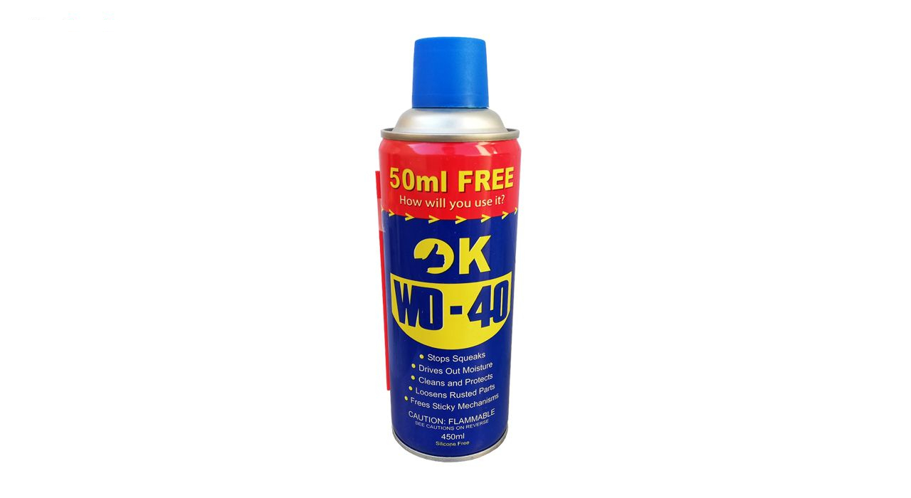 اسپری روان کننده اوکی مدل WD-40 حجم 450 میلی لیتر بسته 24 عددی