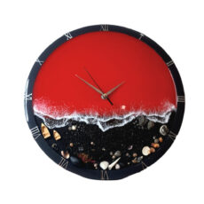 ساعت دیواری رزینی طرح دریا