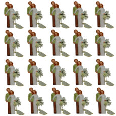 مجسمه مدل گیفت عقد و عروسی طرح زوج بسته 20 عددی