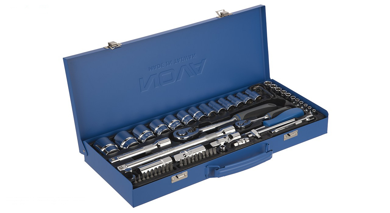 مجموعه 60 عددی سری بکس و پیچ گوشتی نووا مدل NTS 7016