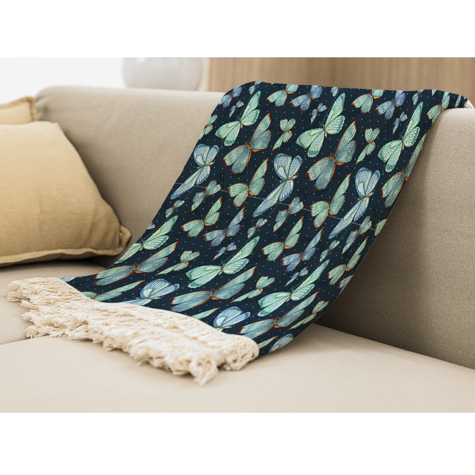 مبل بارمان دکور طرح پروانه کد 37 سایز 98x180 سانتی متر