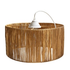 چراغ آویز تزئینی مدل رافیا استوانه ای